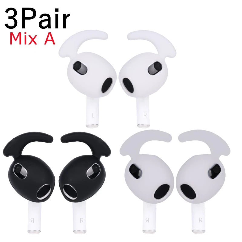 AirPods 3 Anti-Slip Ear Hooks: Secure Silicone Ear Tips