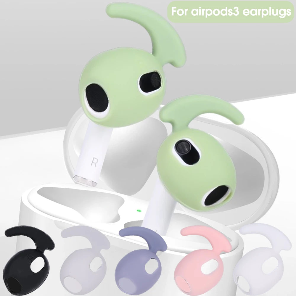 AirPods 3 Anti-Slip Ear Hooks: Secure Silicone Ear Tips
