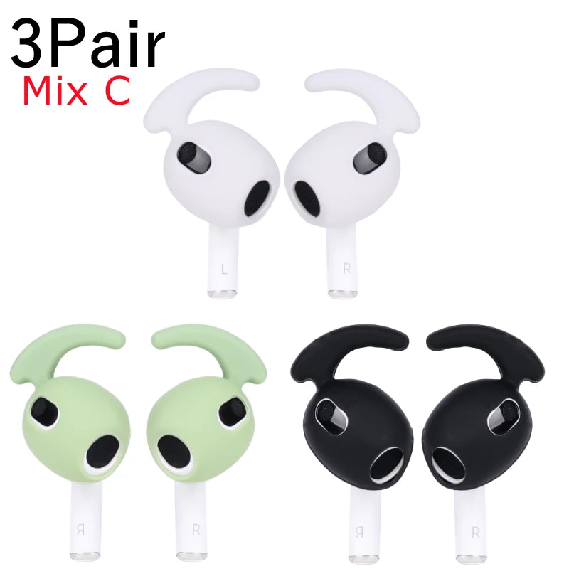 AirPods 3 Anti-Slip Ear Hooks: Secure Silicone Ear Tips