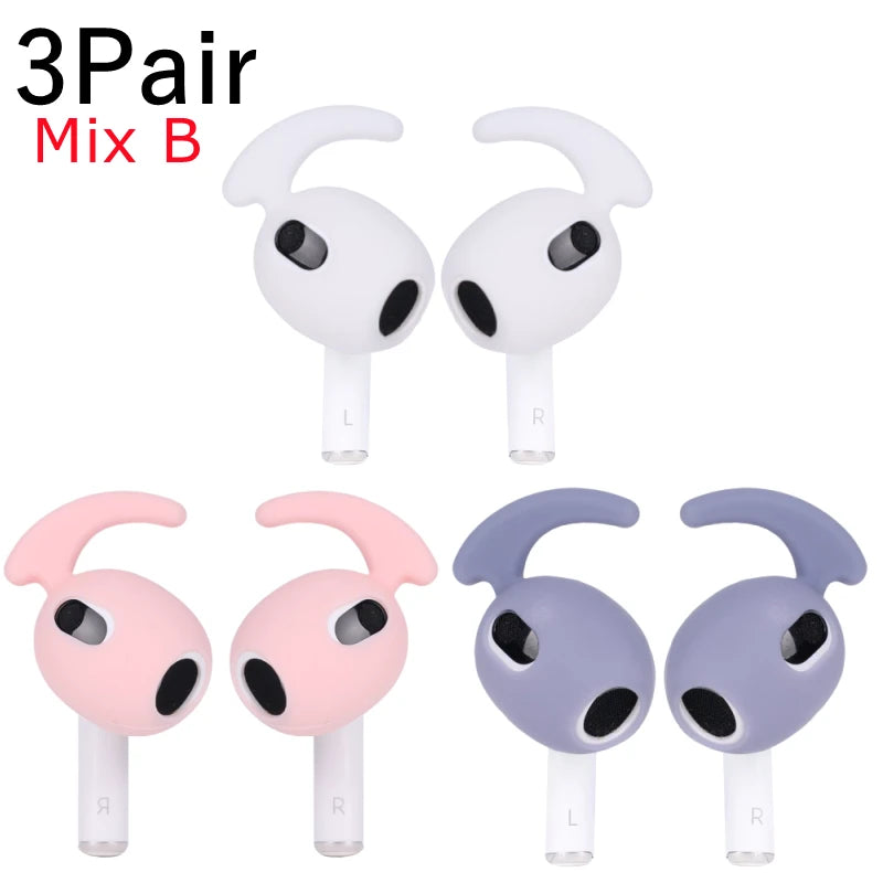 AirPods 3 Anti-Slip Ear Hooks: Secure Silicone Ear Tips