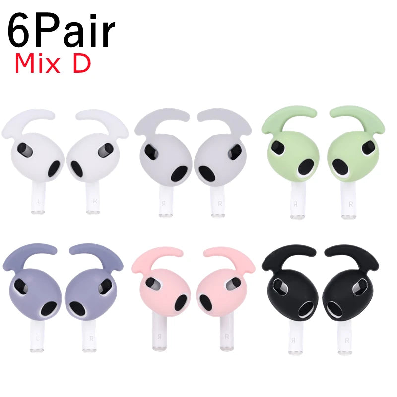 AirPods 3 Anti-Slip Ear Hooks: Secure Silicone Ear Tips