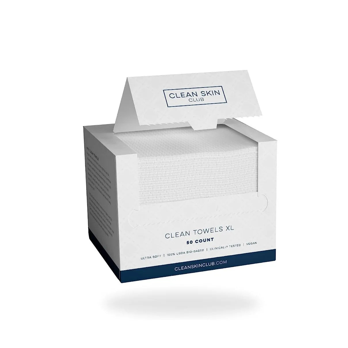 Clean Skin Club Towels XL - 50 Disposable Makeup Remover Wipes
