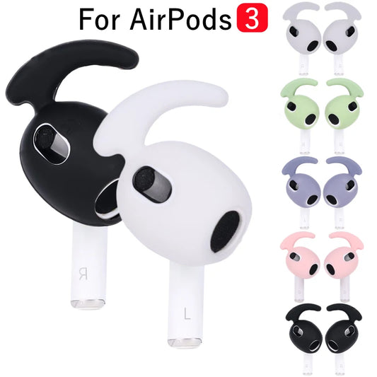 AirPods 3 Anti-Slip Ear Hooks: Secure Silicone Ear Tips