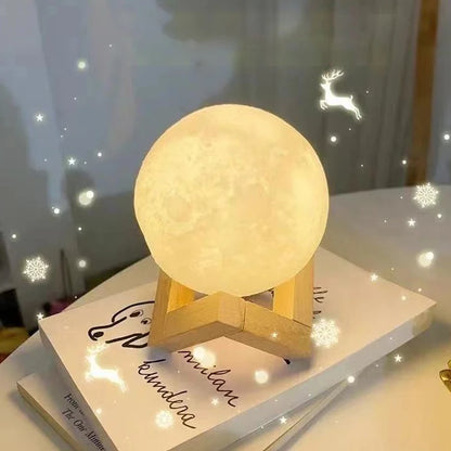 Moon Night Light - 8cm Illuminated Planet Home Decor