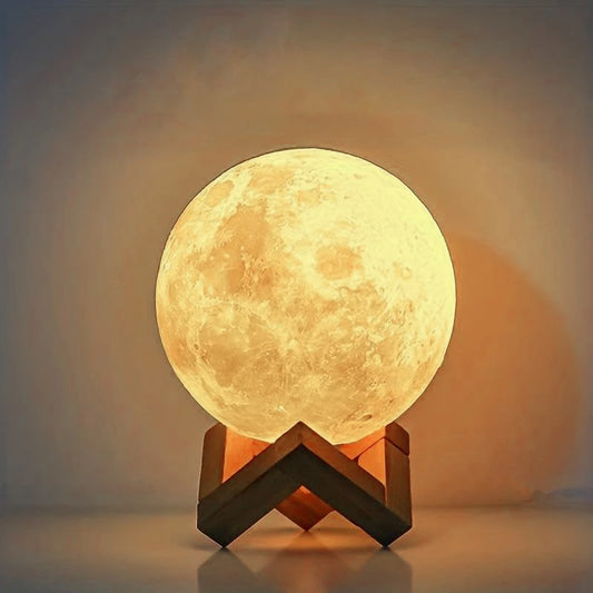 Moon Night Light - 8cm Illuminated Planet Home Decor