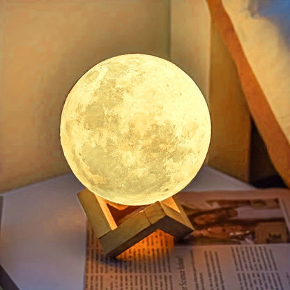 Moon Night Light - 8cm Illuminated Planet Home Decor